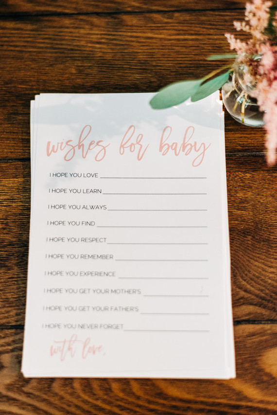 Pink floral backyard baby shower