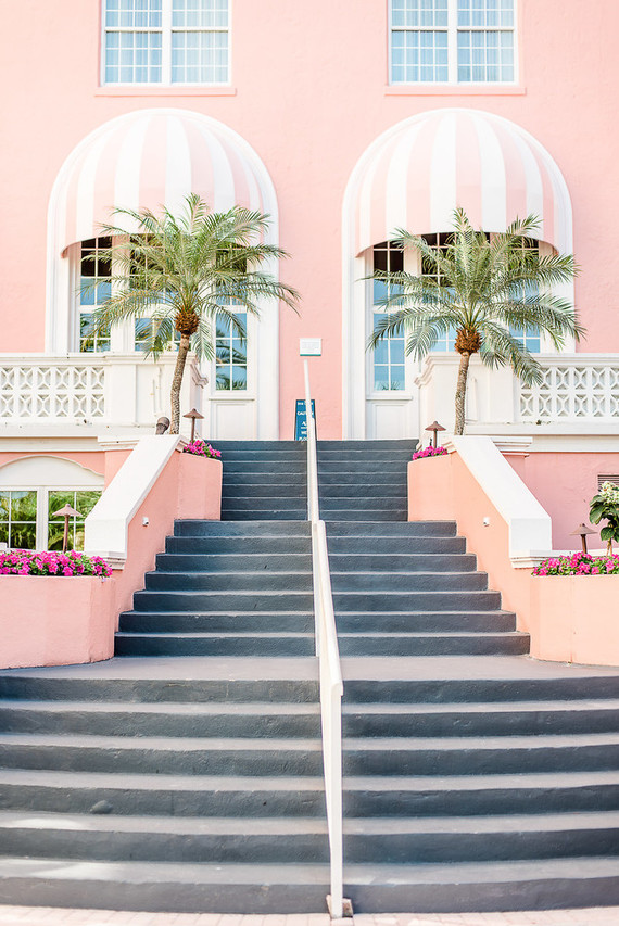 pink wedding venue