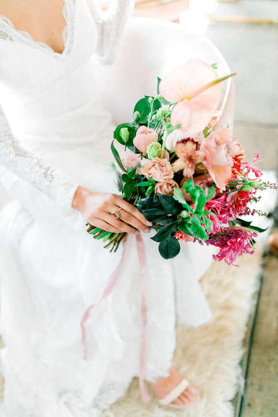 Modern bridal bouquet
