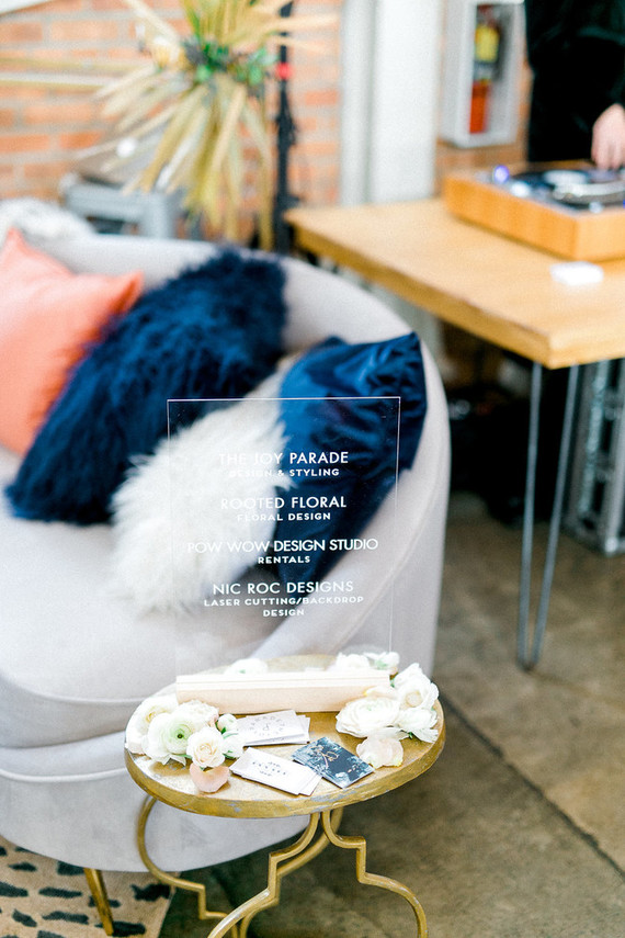 Art deco wedding decor