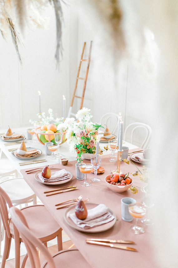 Modern wedding decor