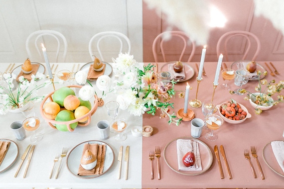 Modern wedding decor