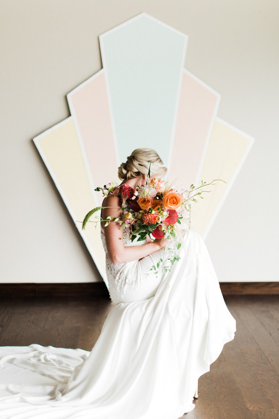 Modern bridal bouquet