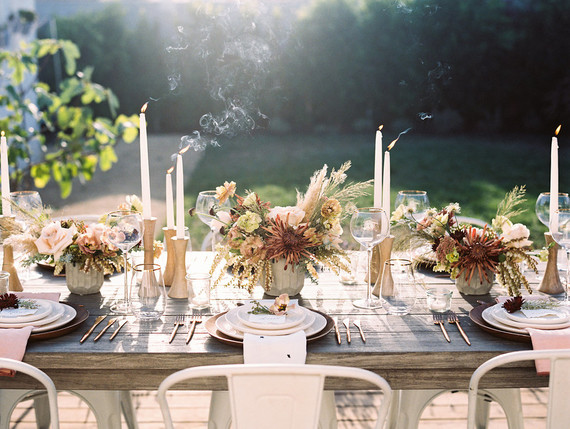 Fall outdoor tablescape
