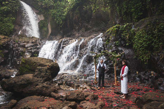 How to elope in Bali under a waterfall Inspiration