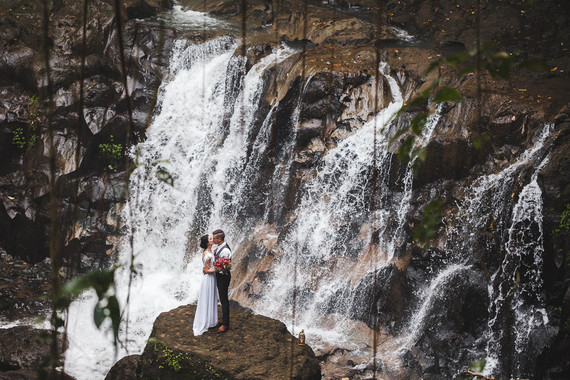 How to elope in Bali under a waterfall Inspiration