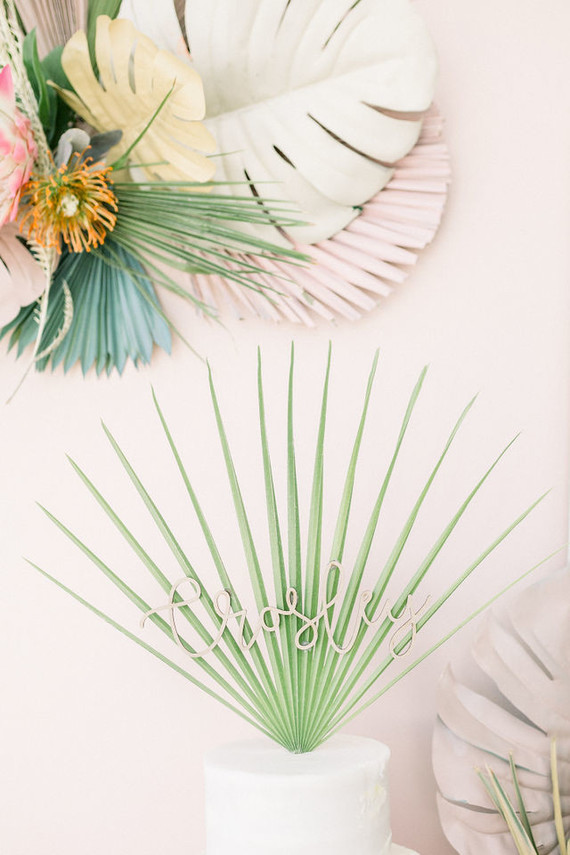 Modern pastel backyard first birthday party