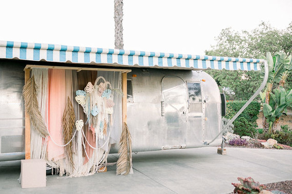 Modern pastel backyard first birthday party