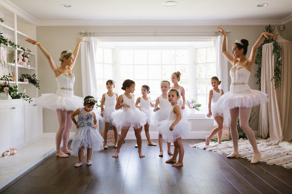Ballet themed birthday party with all the girly details