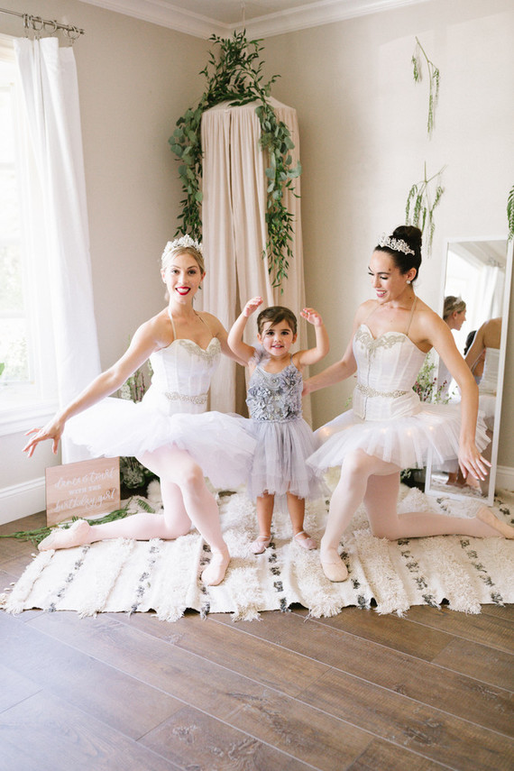 Ballet themed birthday party with all the girly details