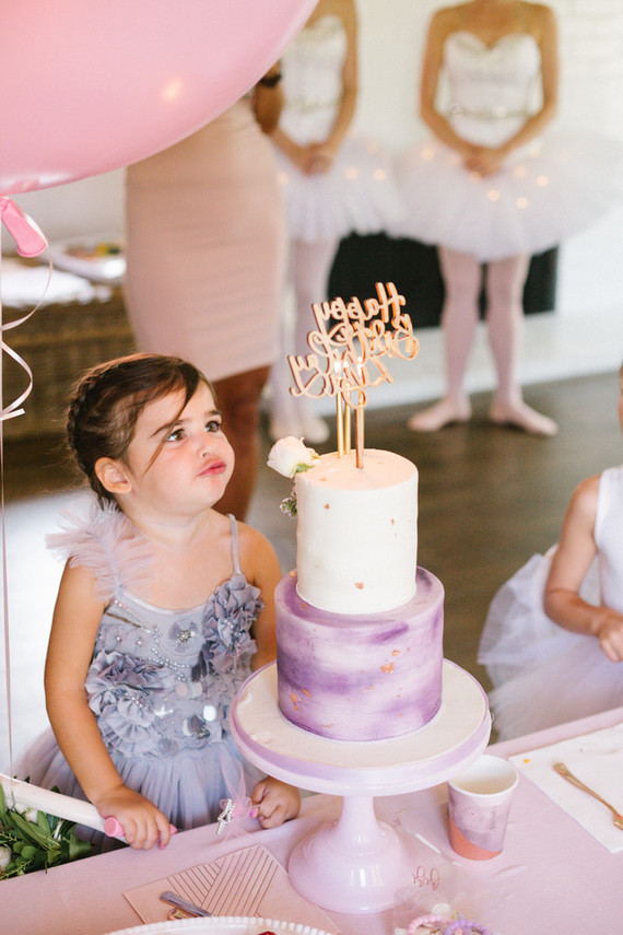 Ballet themed birthday party with all the girly details