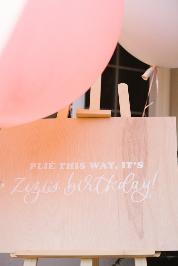 Ballet themed birthday party with all the girly details