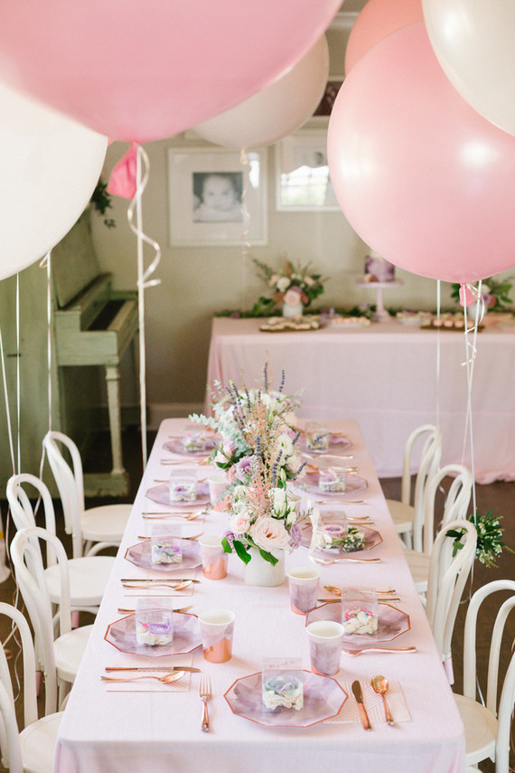 Ballet themed birthday party with all the girly details
