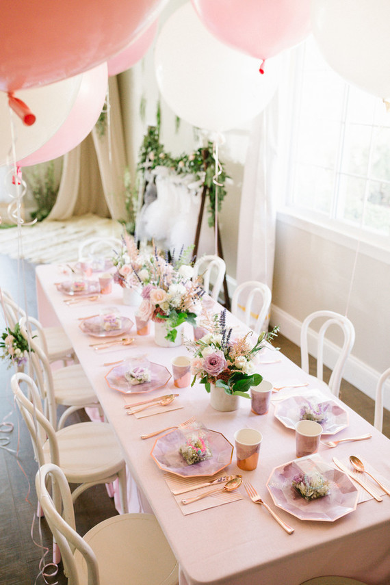 Ballet themed birthday party with all the girly details