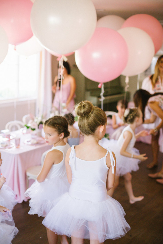Ballet themed birthday party with all the girly details