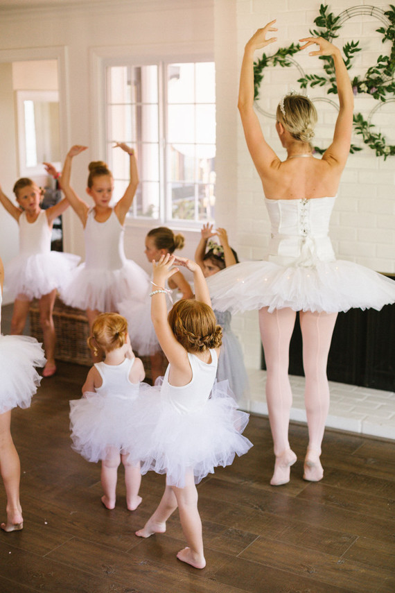 Ballet themed birthday party with all the girly details
