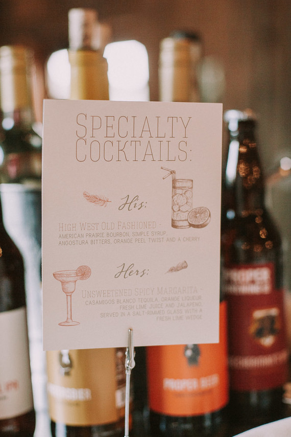Cocktail signage