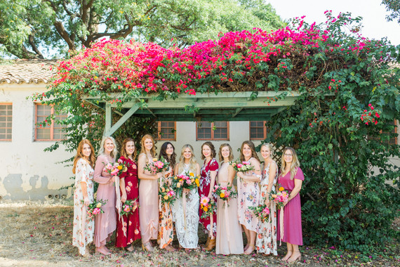 Floral bridesmaid dresses