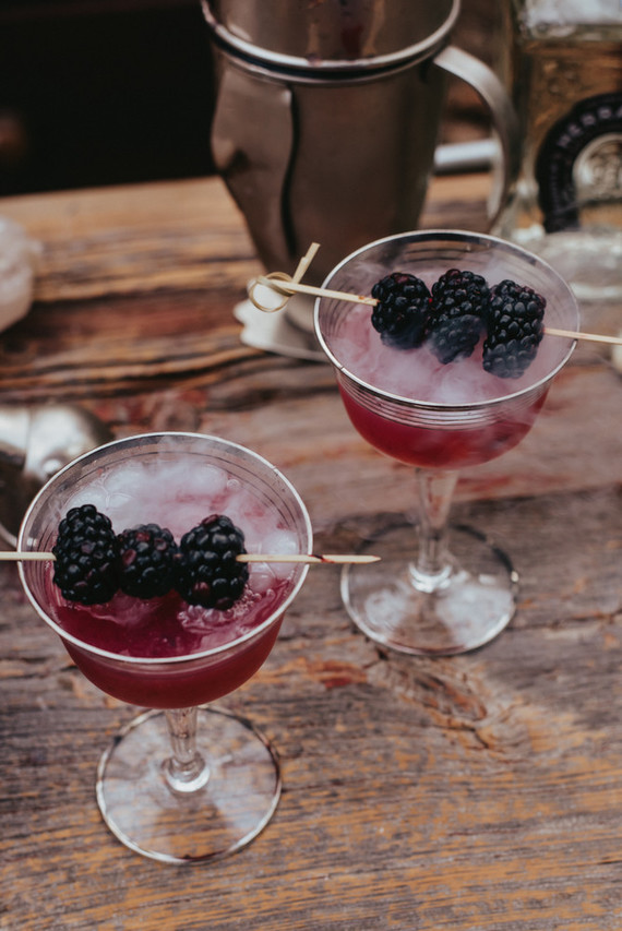 The moodiest gothic forest wedding with gorgeous fall florals