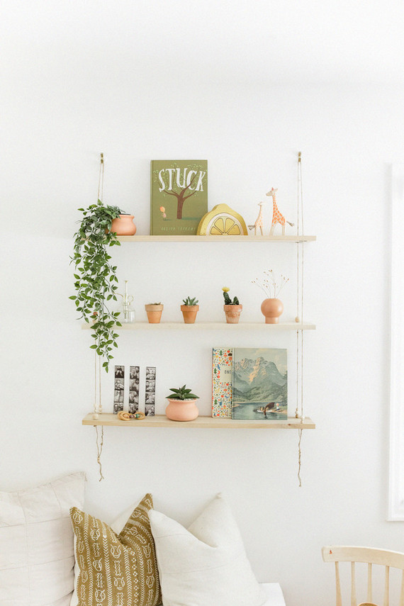 Earthy modern pastels for a baby boy's nursery in Portland from Paige Jones