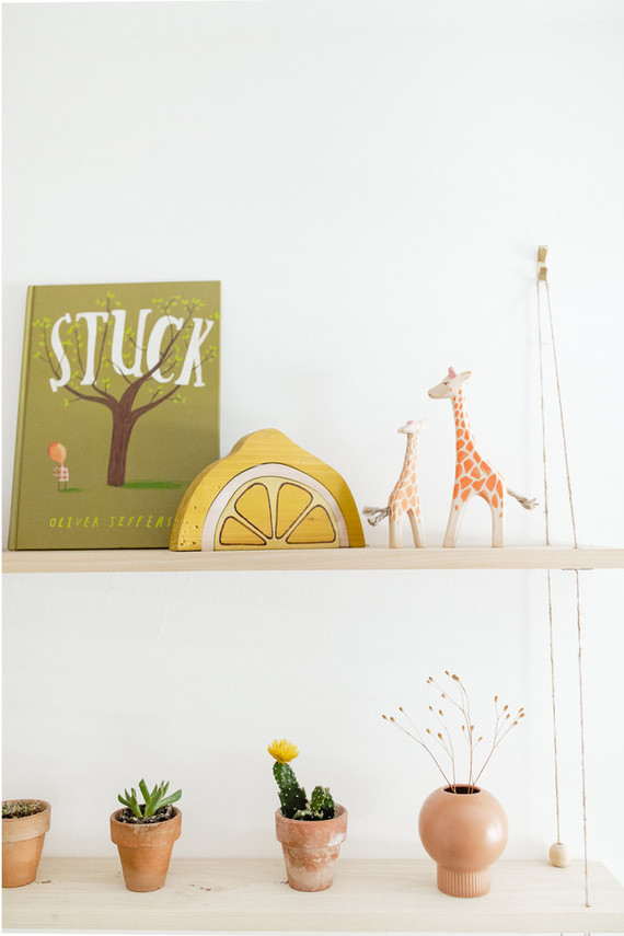 Earthy modern pastels for a baby boy's nursery in Portland from Paige Jones