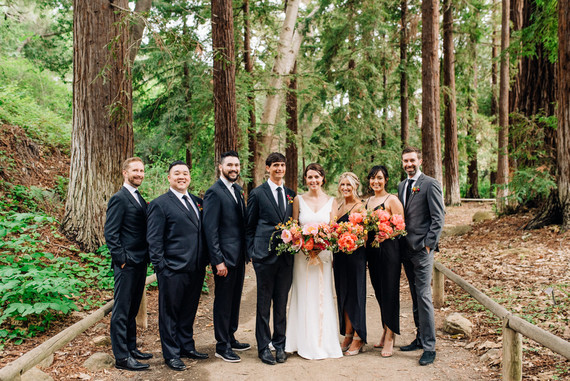 a colorful backyard wedding in Santa Barbara on a super reasonable budget