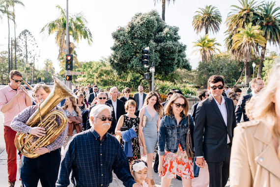 a colorful backyard wedding in Santa Barbara on a super reasonable budget