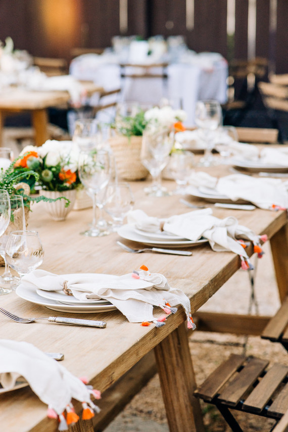 a colorful backyard wedding in Santa Barbara on a super reasonable budget