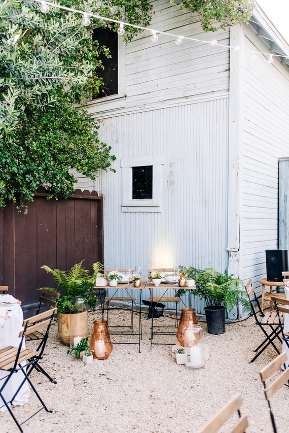 a colorful backyard wedding in Santa Barbara on a super reasonable budget