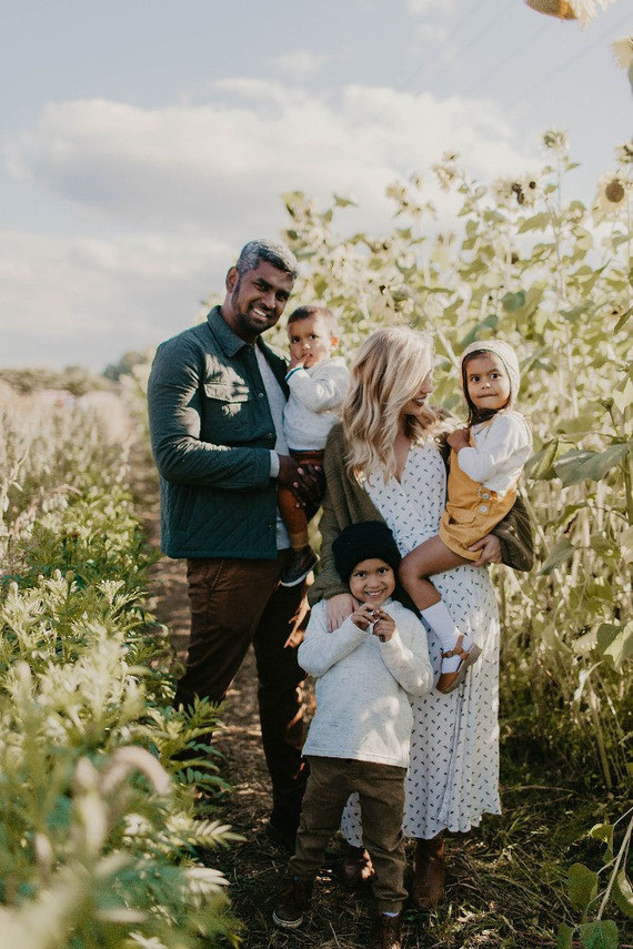 Fall family photos at Kruger Farms on Sauvie's Island