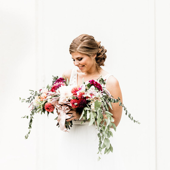 Jewel tone floral explosion at historic Strawberry Mansion in Philadelphia