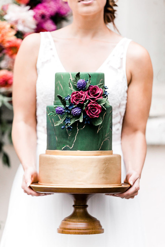Jewel tone floral explosion at historic Strawberry Mansion in Philadelphia