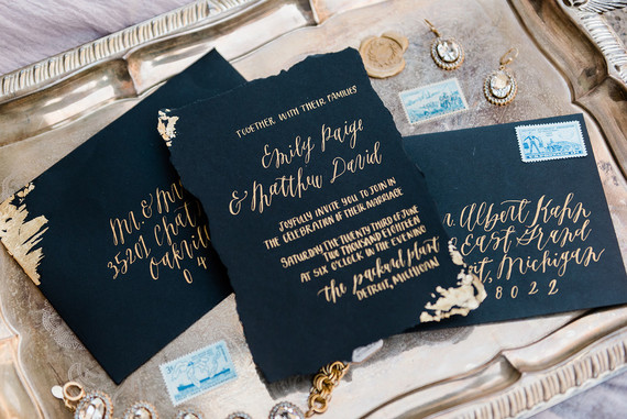 Packard Plant in Detroit wedding editorial