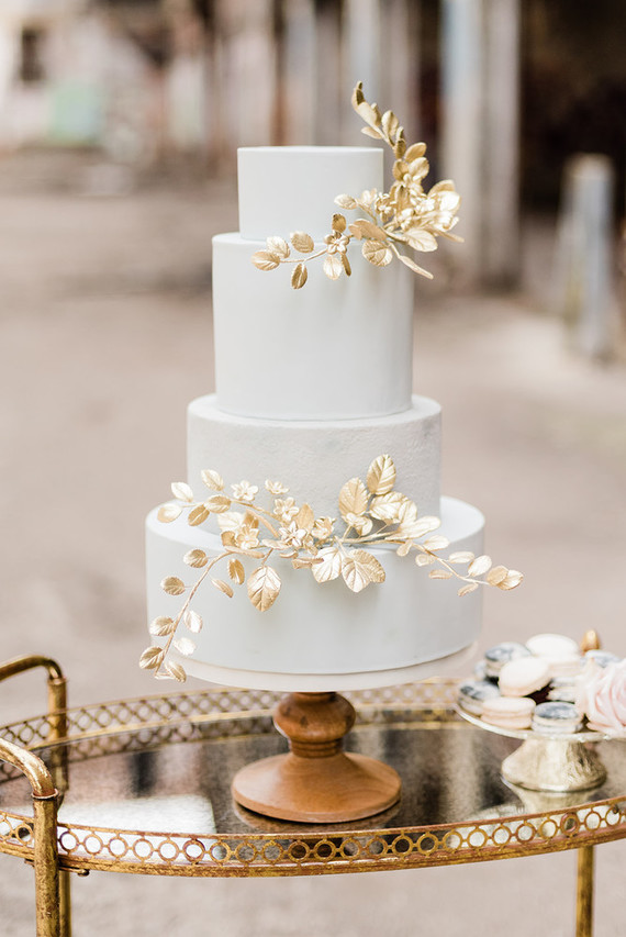 Packard Plant in Detroit wedding editorial