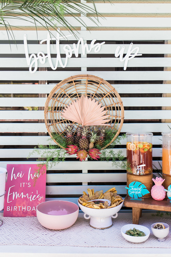 Modern Moana 5th birthday party