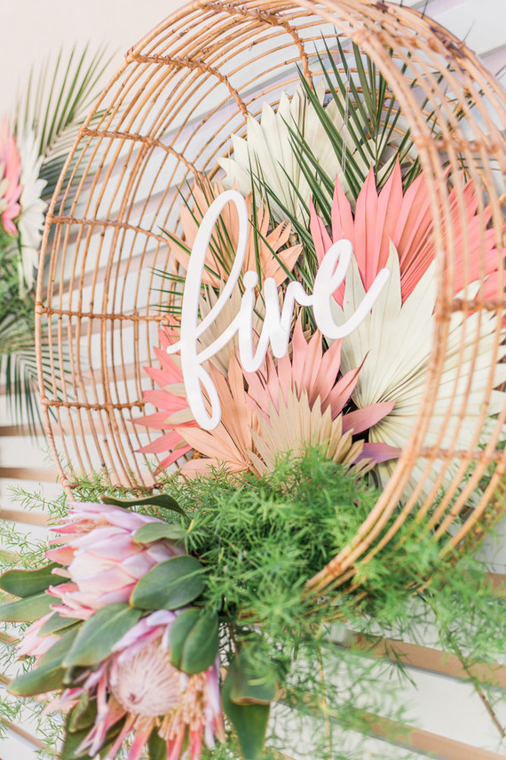 Modern Moana 5th birthday party