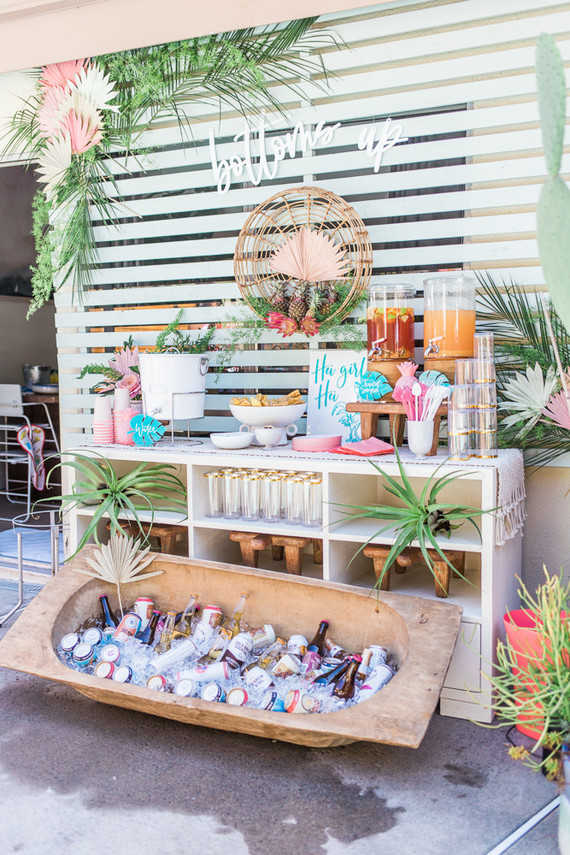 Modern Moana 5th birthday party