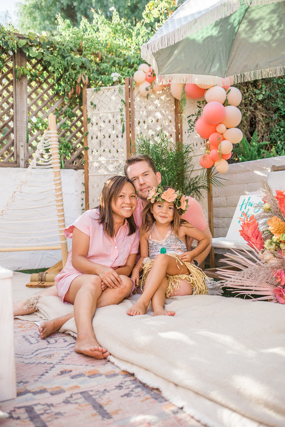 Modern Moana 5th birthday party