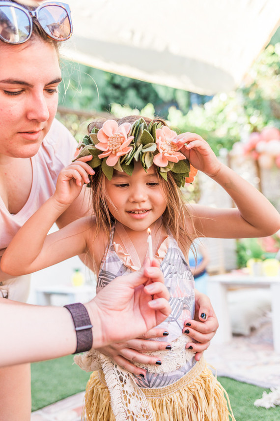Modern Moana 5th birthday party