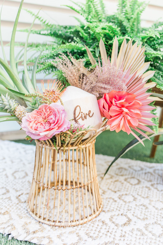 Modern Moana 5th birthday party