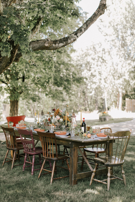 Late summer dining al fresco