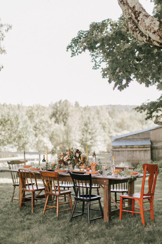 Late summer dining al fresco