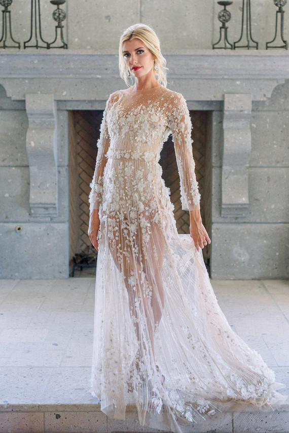 An all pink Palm Springs wedding (and venue!) with copper and pampas grass