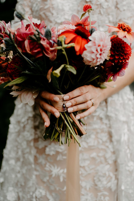 A print maker's thoughtful DIY fall wedding ... with kilts! Inspiration