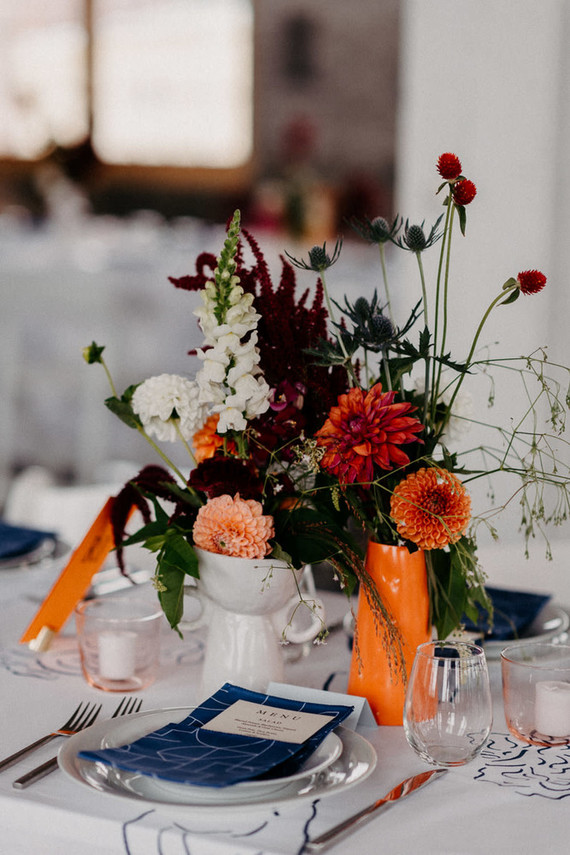 A print maker's thoughtful DIY fall wedding ... with kilts! Inspiration