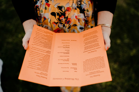 A print maker's thoughtful DIY fall wedding ... with kilts!