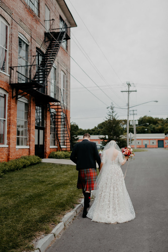 A print maker's thoughtful DIY fall wedding ... with kilts! Inspiration