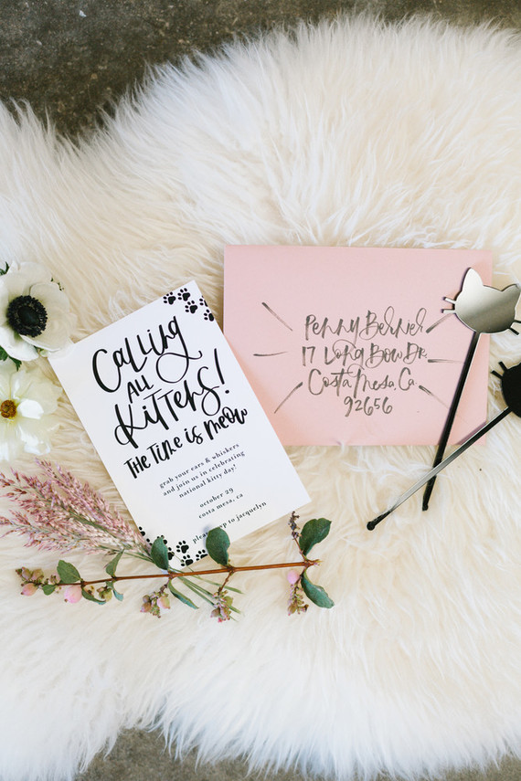 A modern kitty cat party for National Cat Day Inspiration