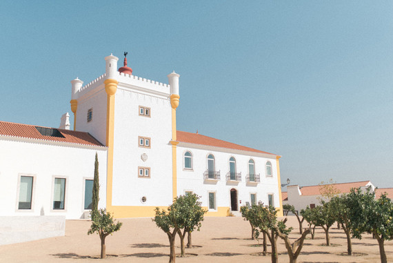 Intimate vow renewal with the couple's children in Portugal Inspiration