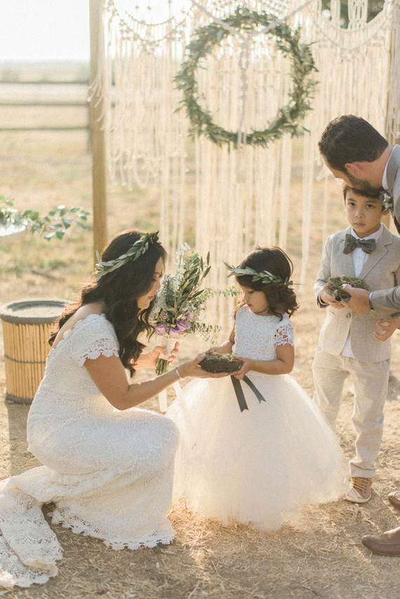 Intimate vow renewal with the couple's children in Portugal Inspiration